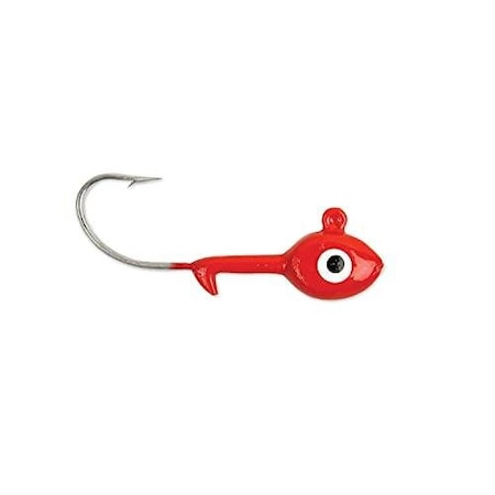 Got-Cha Grub Head, 12 Oz, 20 Hook, Red, 100Pack BSWG12100-9